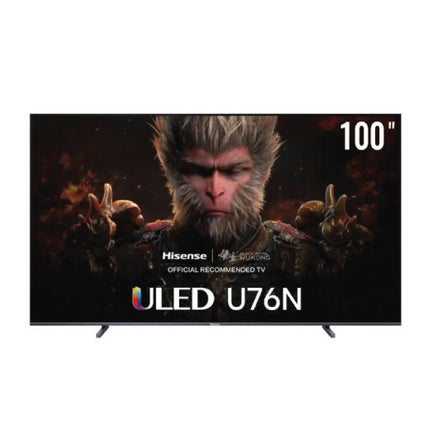 Hisense 100 Inch Class U76 Series 144Hz QLED 4K Google TV 100U76N