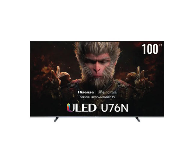 Hisense 100 Inch Class U76 Series 144Hz QLED 4K Google TV 100U76N