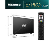 Hisense 65 Inch 144Hz QLED E7NQT PRO 4K Ultra HD Smart TV 65E7NQT PRO