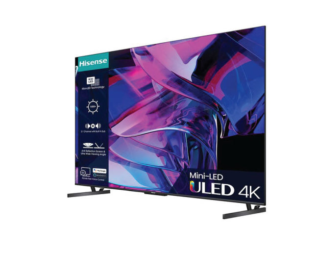 Hisense 75 Inch Smart 144Hz 4K Ultra HD HDR Mini-LED TV 75U7KQTUK