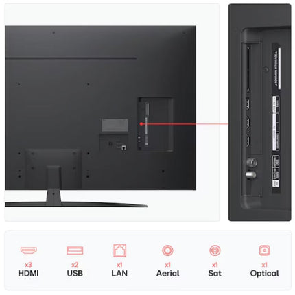 LG 55 Inch NanoCell AI NANO81 4K Smart TV 2025 55NANO81