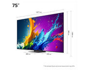 LG 75 Inch LG QNED AI QNED81 4K Smart TV 2024 75QNED81