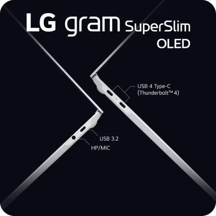 LG Gram SuperSlim 15.6 Inch OLED Thin Laptop, Intel Evo Edition AI-enabled Intel Core Ultra 5 processor, 16GB RAM 512GB SSD