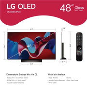 LG 48 Inch Class LG OLED evo C4 120Hz 4K Smart TV 2024 OLED48C4