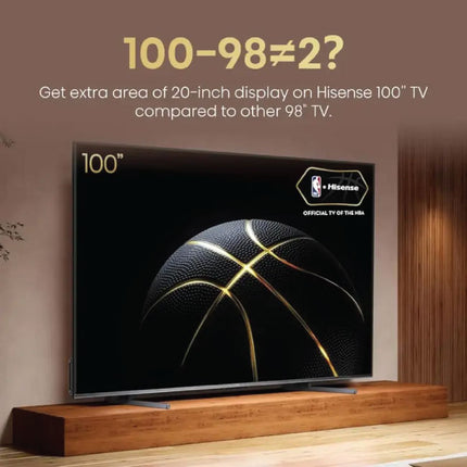 Hisense 100 Inch Class U76 Series 144Hz QLED 4K Google TV 100U76N