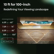 Hisense 100 Inch Class U76 Series 144Hz QLED 4K Google TV 100U76N