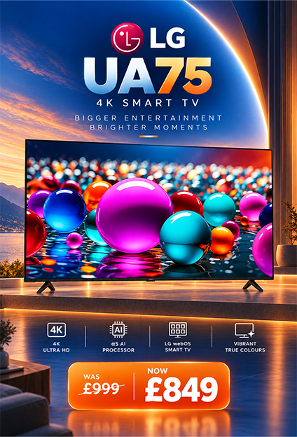 LG 86 Inch UA75 LED 4K Smart TV 86UA7500ZUA webOS