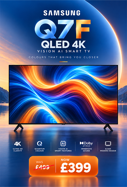 Samsung 50 Inch Q7F QLED 4K Vision AI Smart TV QN50Q7FAAFXZA