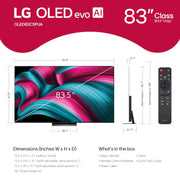 LG 83 Inch C5 OLED evo 4K Smart TV OLED83C5PUA alternate view 2