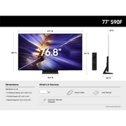 Samsung 77-Inch S90F OLED 4K QN77S90FAFXZA lifestyle